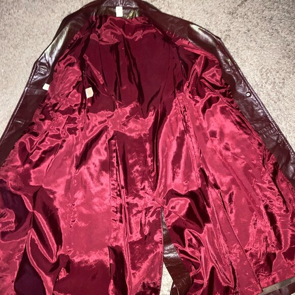 UNWORN Vintage 70s or Early 80s Leather Coat Size Small Office Daily Wear Fall - Picture 3 of 12